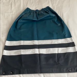 Calvin Klein Resort 16 leather skirt